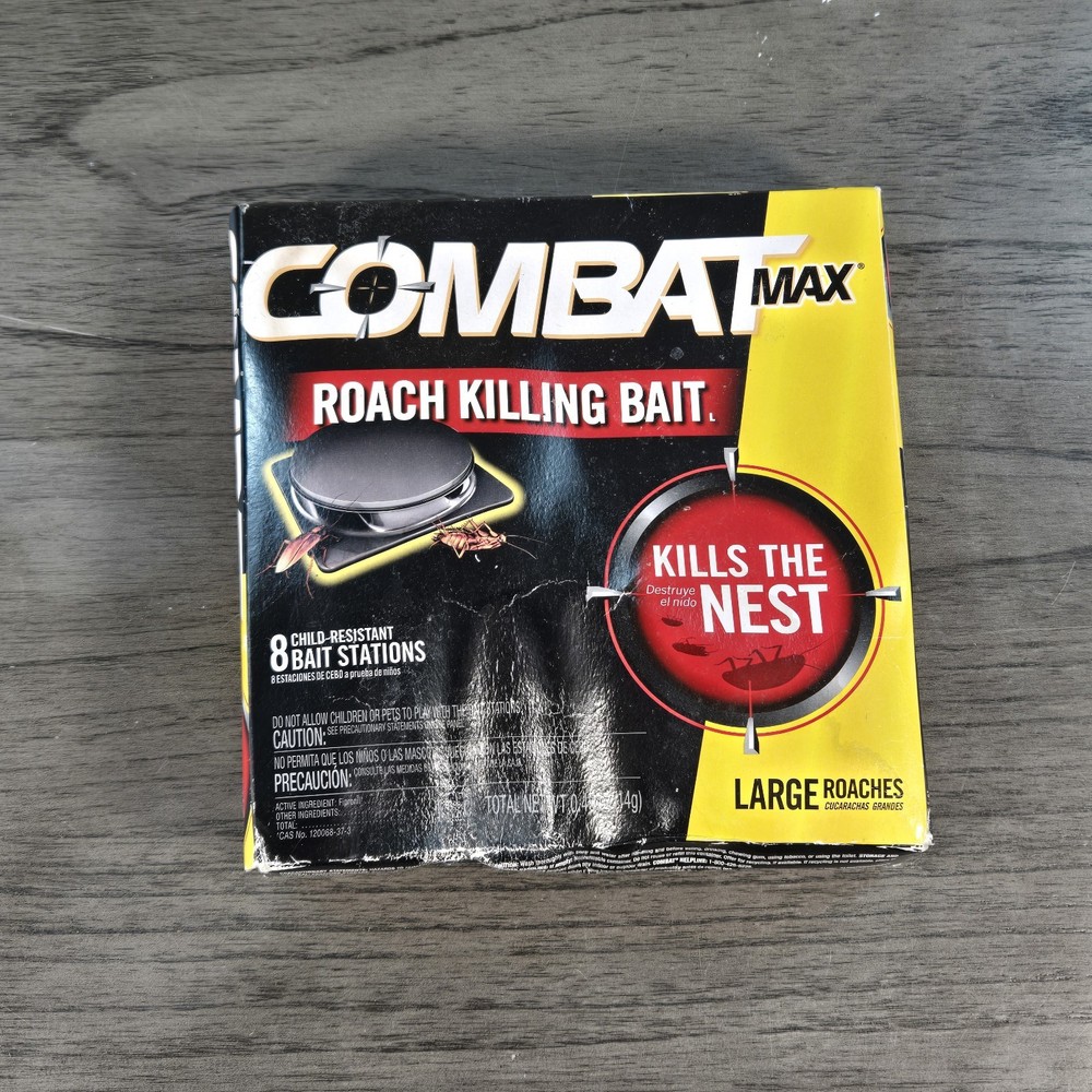 Combat Max Large Roach Killing Bait, 8 count (Pack of 1) Pack 1