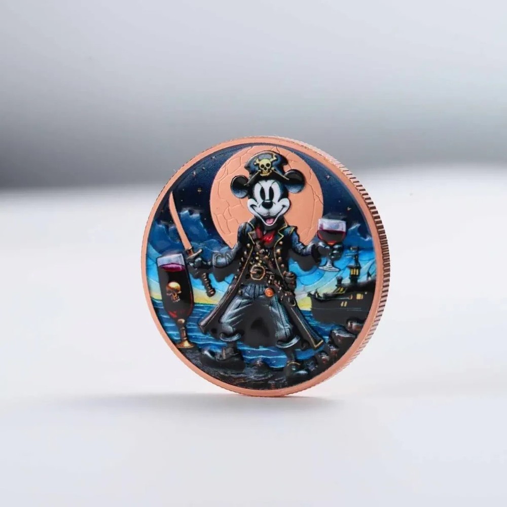 PIRATE WILLIE 2 COIN SET 1 OZ SILVER & 33.5G COPPER