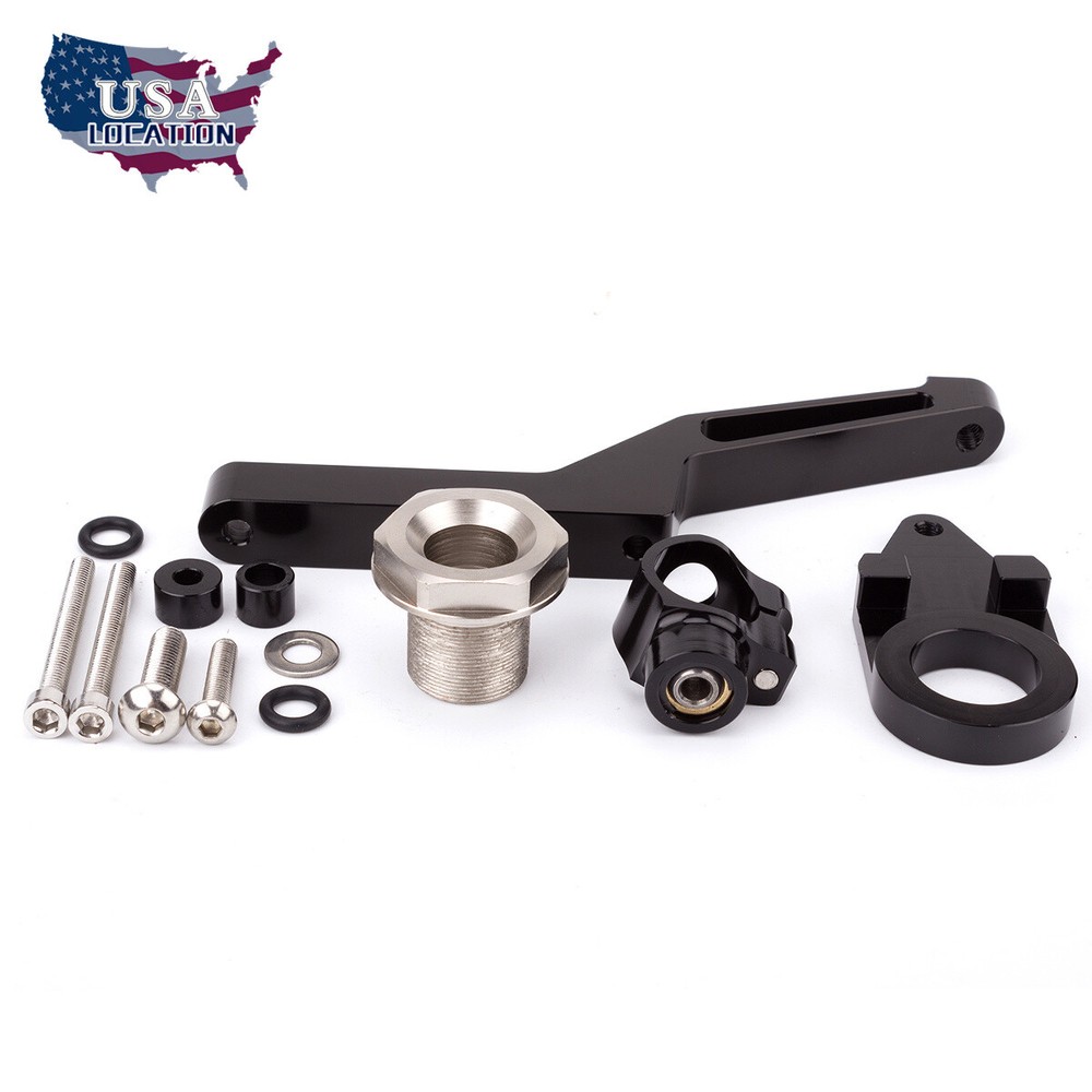 Steering Damper Stabilizer Bracket Mount Kit For Kawasaki ZX6R 2009-2017 FXCNC