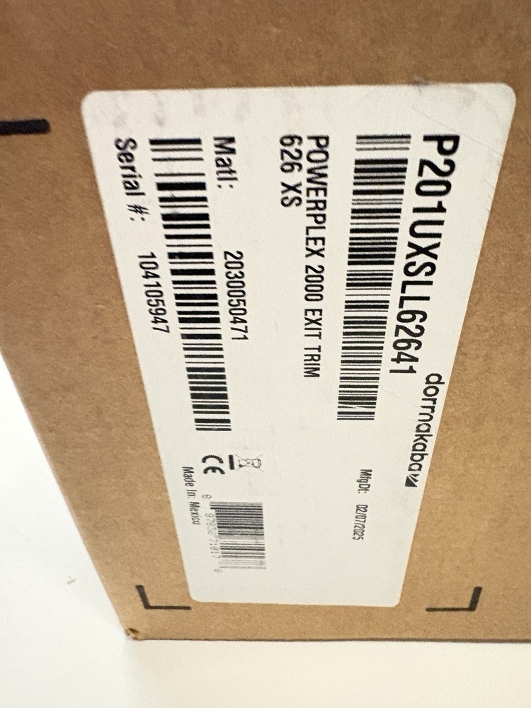 Dormakaba E201uxsll-626-41 Electronic Locks, 2000, Exit Trim