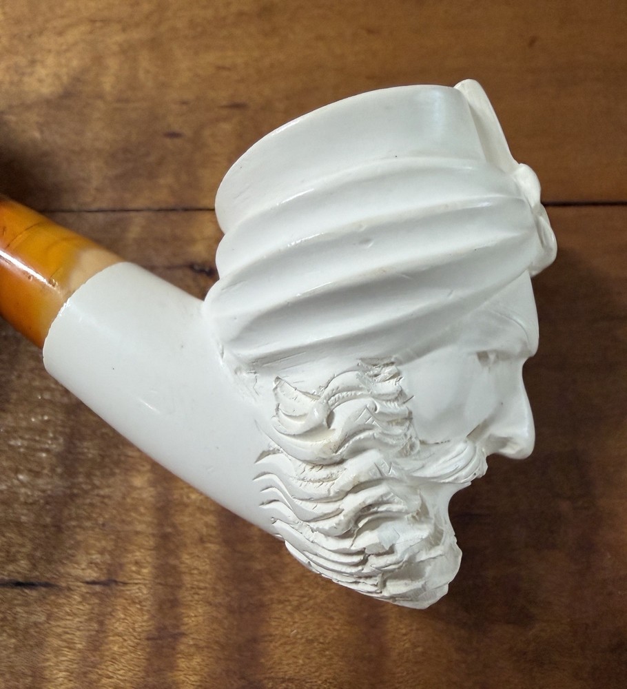 Vintage Block Meerschaum Sultan Pipe No Case 409