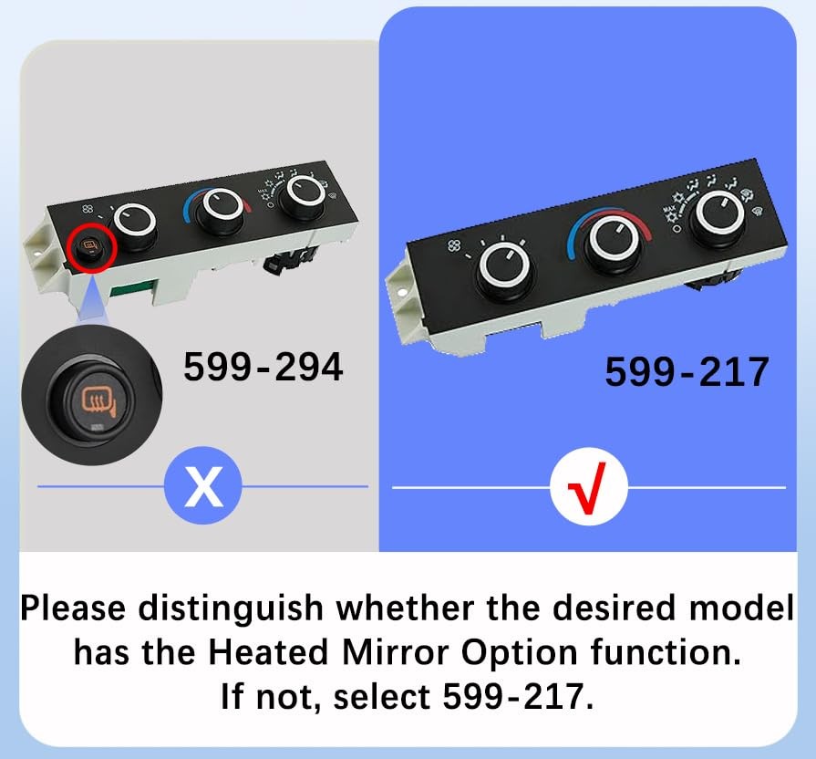 AC Heater Climate Control Panel Module Fits Chevrolet Astro C4500 C5500