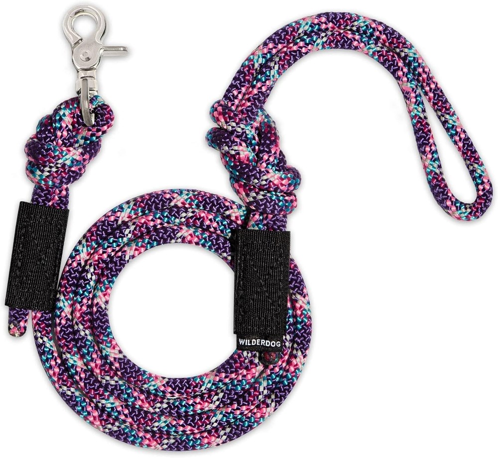 Climbing Rope Quick Clip Dog Leash - 5 ft - Razzleberry