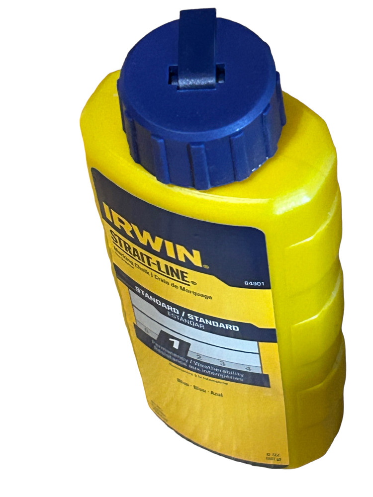 Strait-Line Marking Chalk Irwin 64901 Standard - Blue - 8 Ounces