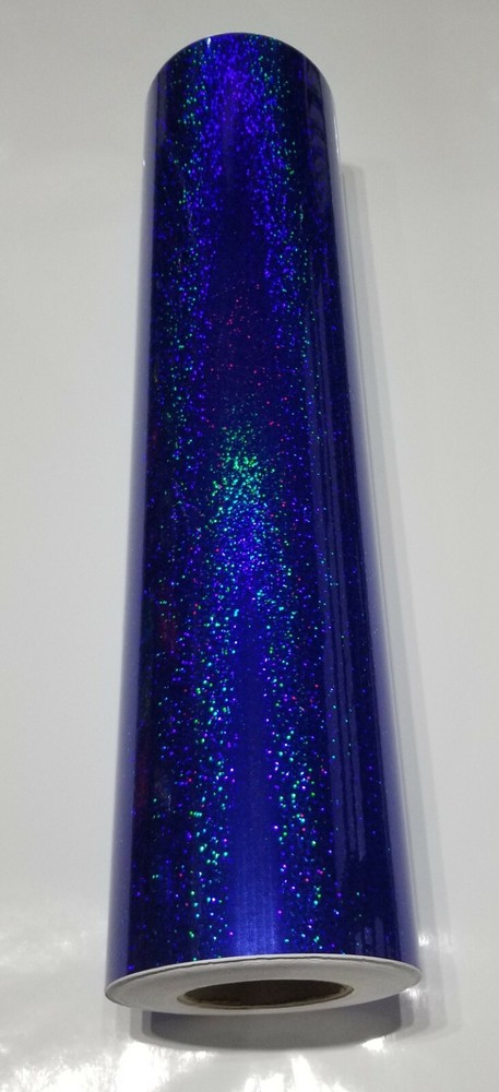 Royal Blue Sequins Sign Vinyl 24" x 6 ft
