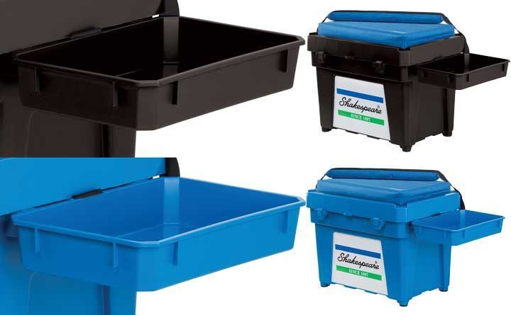 Shakespeare Seatbox LOADED - Box/Cushion/Padded Strap/Tacklebox/2 Side Trays