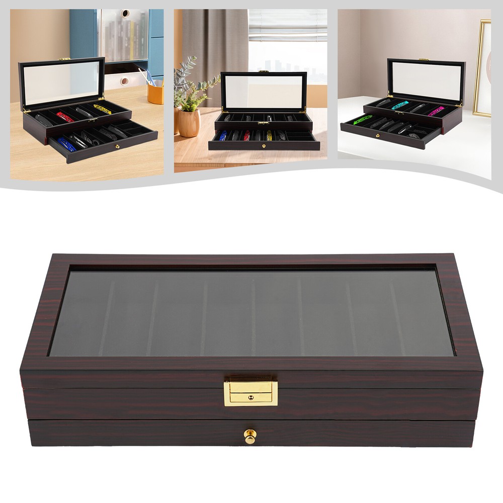 2-Tier Knife Display Case Organizer Knife Display Case Knife Storage Box