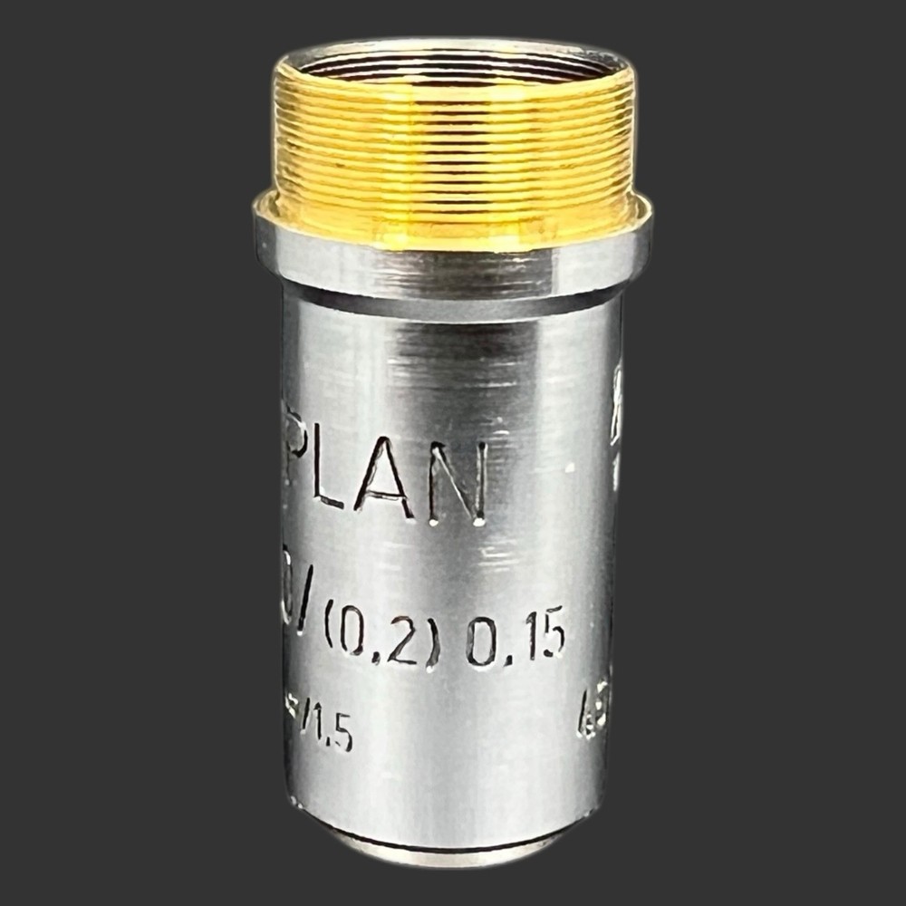 Carl Zeiss West Germany Epiplan 10/(0,2) 0,15 ∞/1,5 Objective Microscope Lens