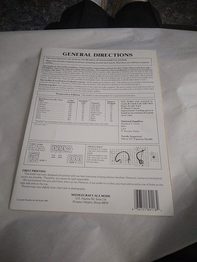 Our Farm Yard Plastic Canvas Pattern Booklet Cows Barns Country