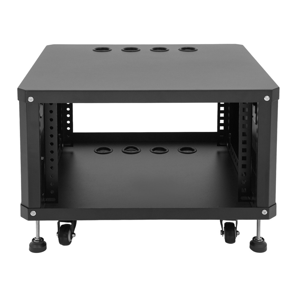 6U Audio Rack Stand Studio Rack Rectangle With Wheels Audio Rack Audio Holder