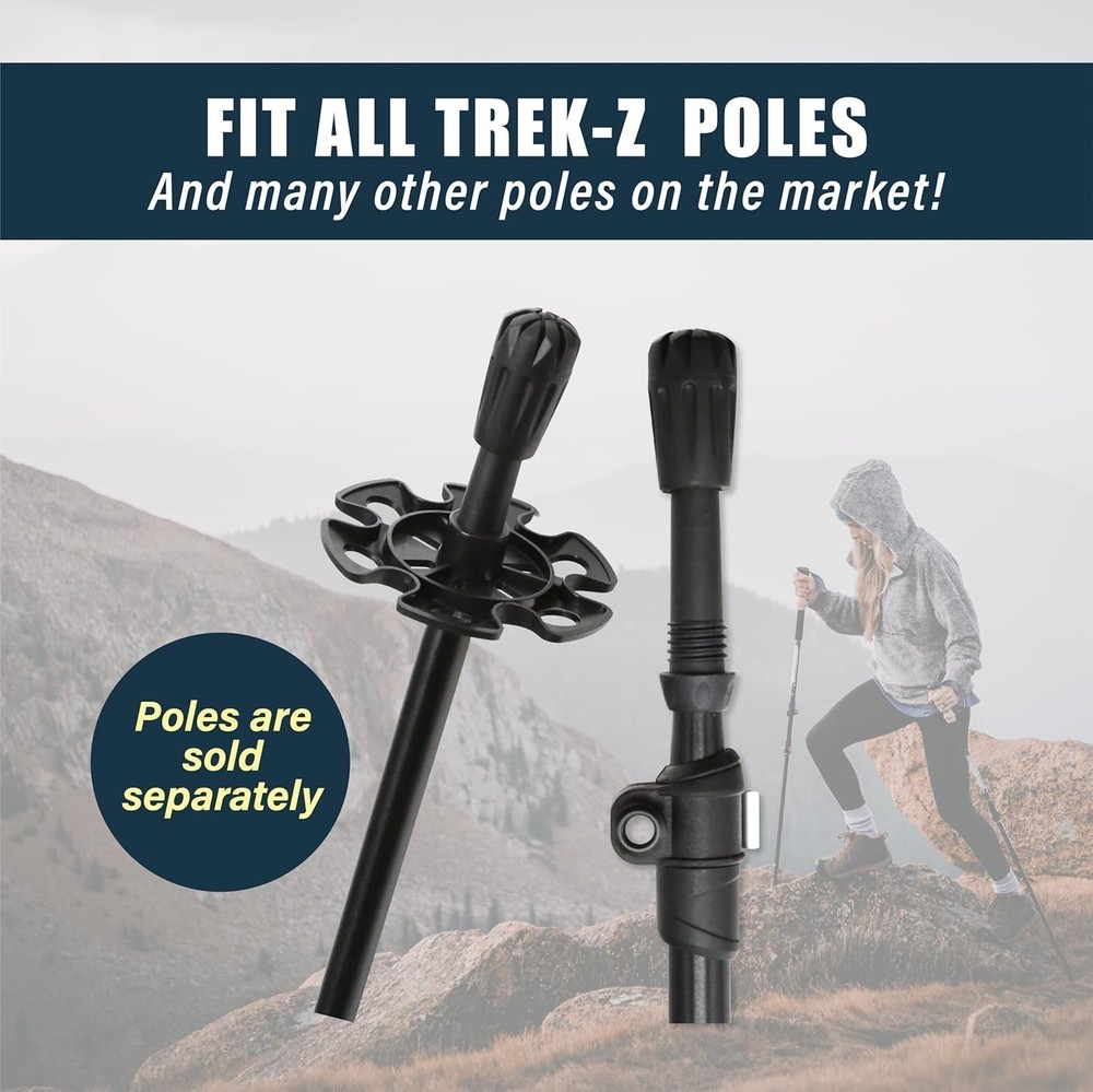 Trekking Pole Tips - Walking Sticks Replacement Tip Protectors - 11mm Hole Di...