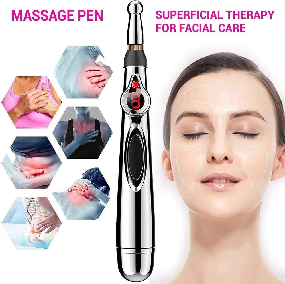 Microcurrent Acupoint Stimulation Pen TENS Massage Device Timer Therapy