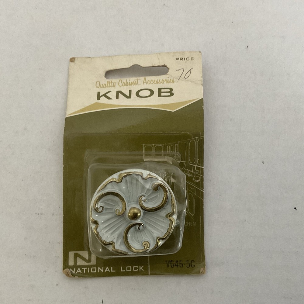 Vtg National Lock Knobs , NEW Old Stock.
