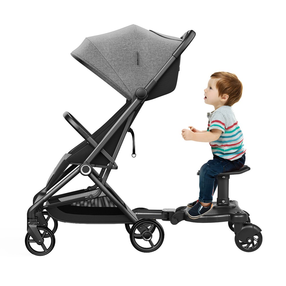 Universal 2 in 1 Stroller Ride Board &Detachable Seat, Stroller Glider board US~