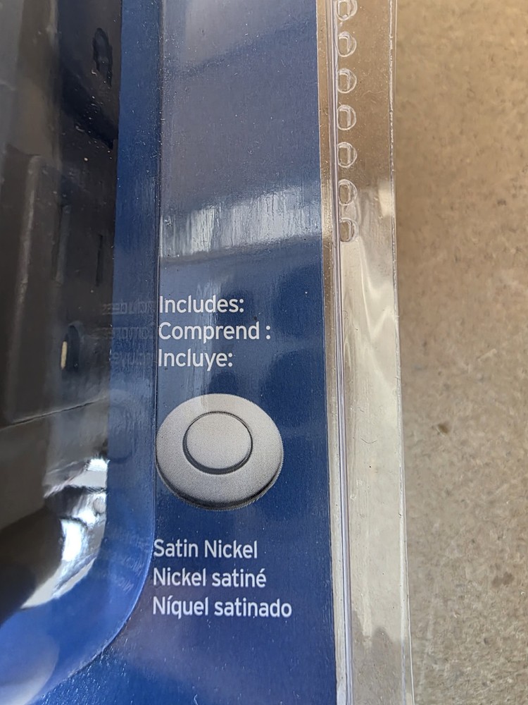 InSinkErator STS-OOSN Garbage Disposal Sink Top Switch Satin Nickel NEW