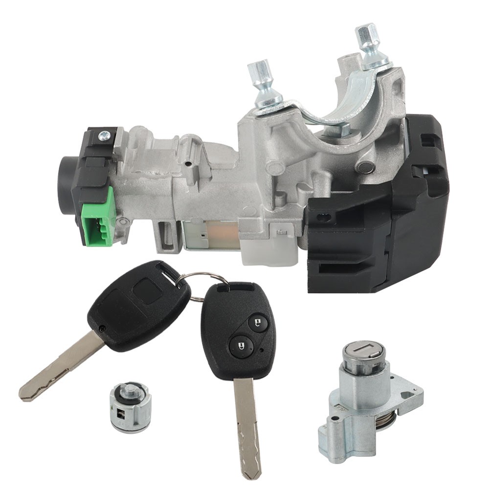 FOR 2007-11 CRV IGNITION & DOOR LOCK CYLINDER SWITCH ASSEMBLY SET 2 REMOTE KEYS