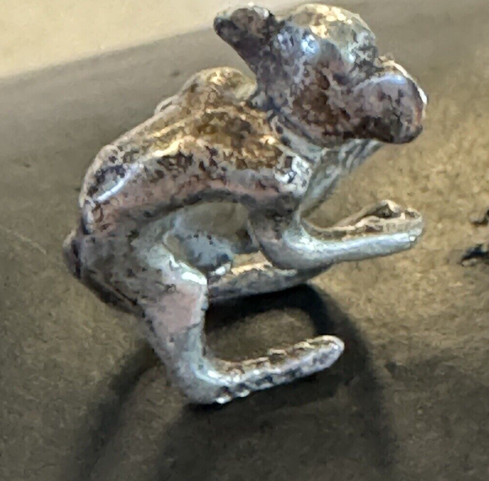 Vintage Sterling Minature Monkey - RARE- England