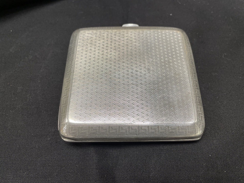 Alexander Clark Company Sterling Silver Cigarette Case - d. 1923 - Hallmarked