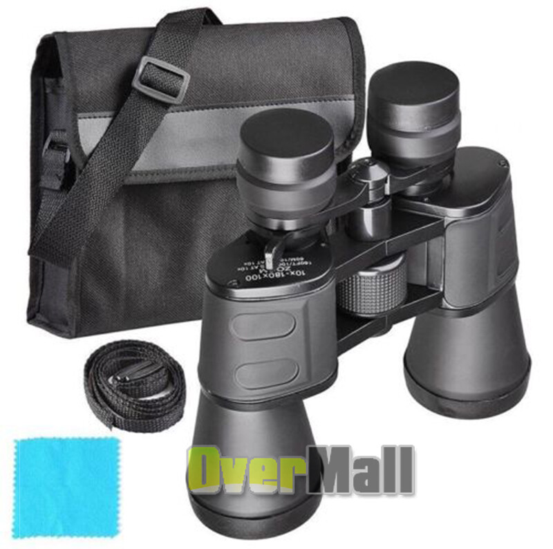 180X100 High Powered Compact Binoculars Waterproof Low Light Vision Carry Case