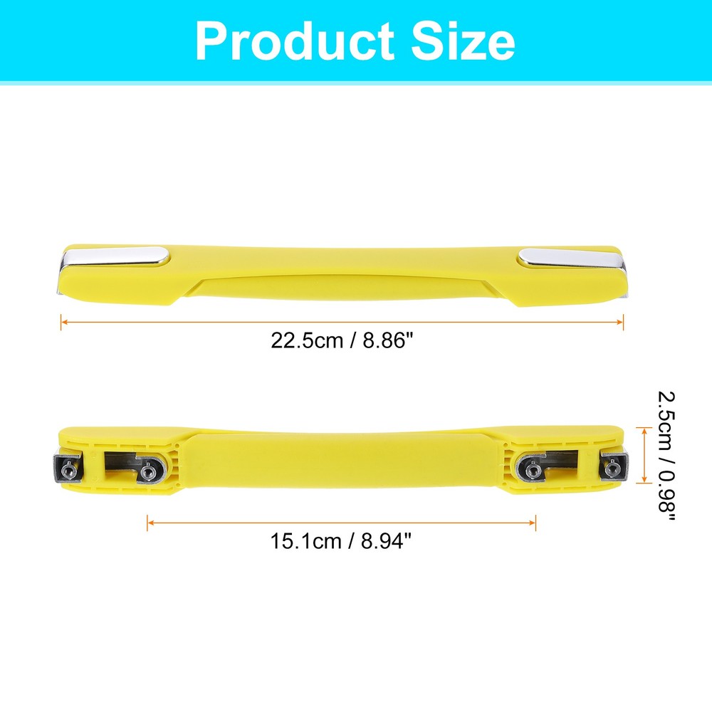 Luggage Handle, 8.86" x 0.98" Pull Handle Grip Replacement for Suitcase, Yellow