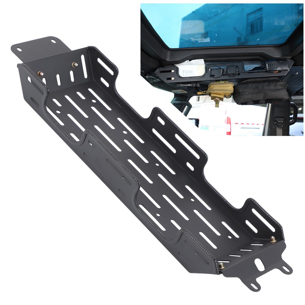 Fits 2024+ Hummer EV Overhead MOLLE Panel Organizer Storage Bracket Shelf Basket