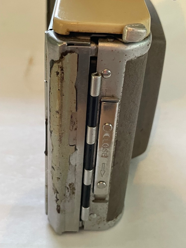 Polaroid Land Camera 80A w/ BC Flash Vintage Folding Untested USA