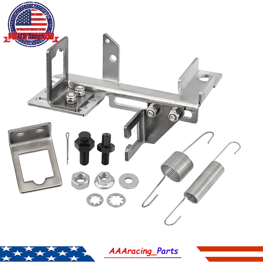 Throttle&Kickdown Cable Bracket Kit w/Springs&Linkage Studs For Holley Edelbrock