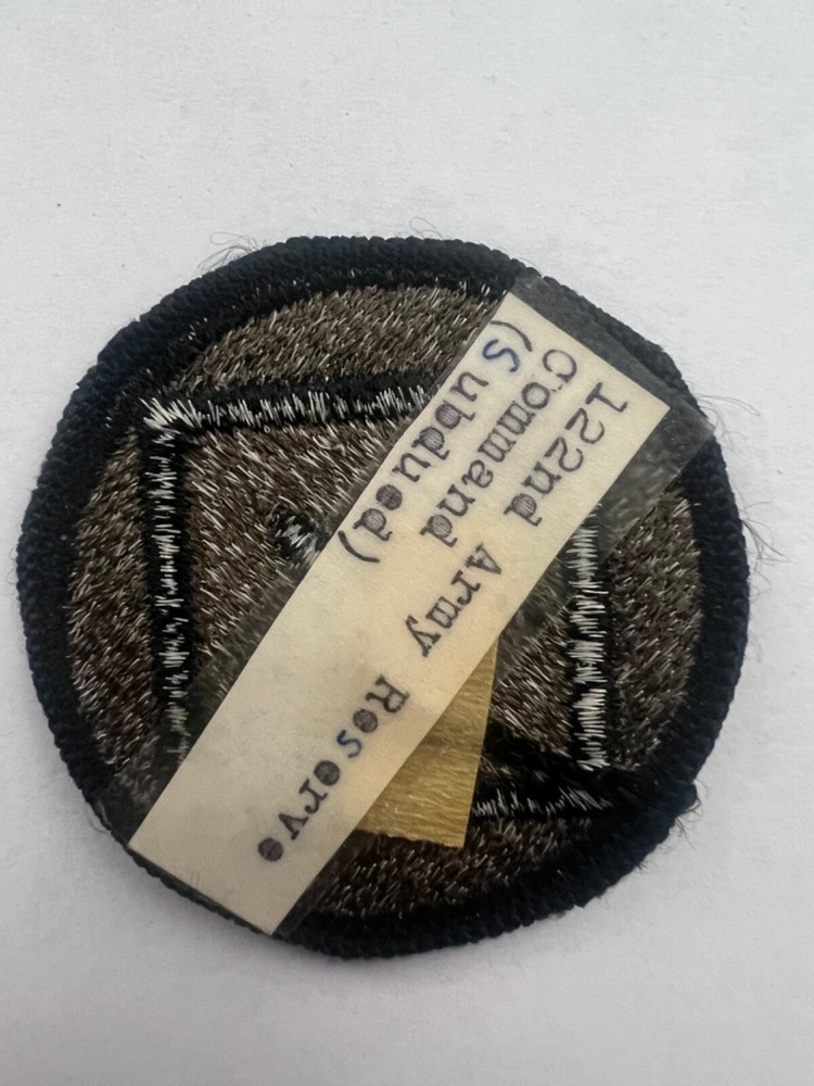 122nd Army Reserve Command Subdued US Army Patch