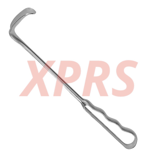 Kocher-Langenbeck Retractor, 8.5", Solid Blade 25x6 mm, Premium German Stainless