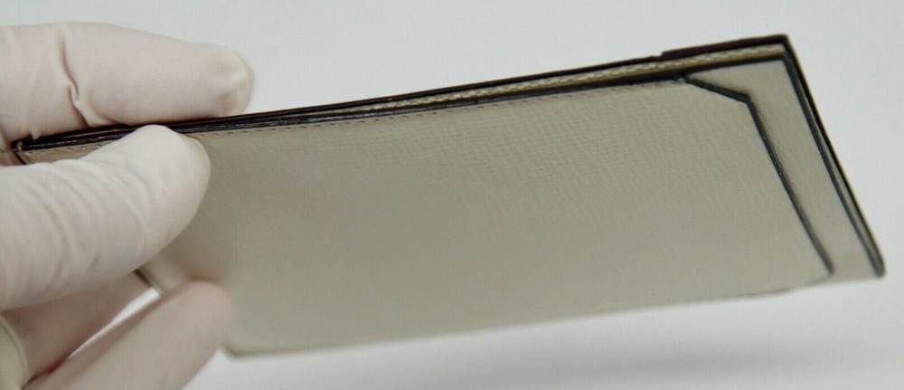 VALEXTRA White Leather Document / Passport Holder - ITALY