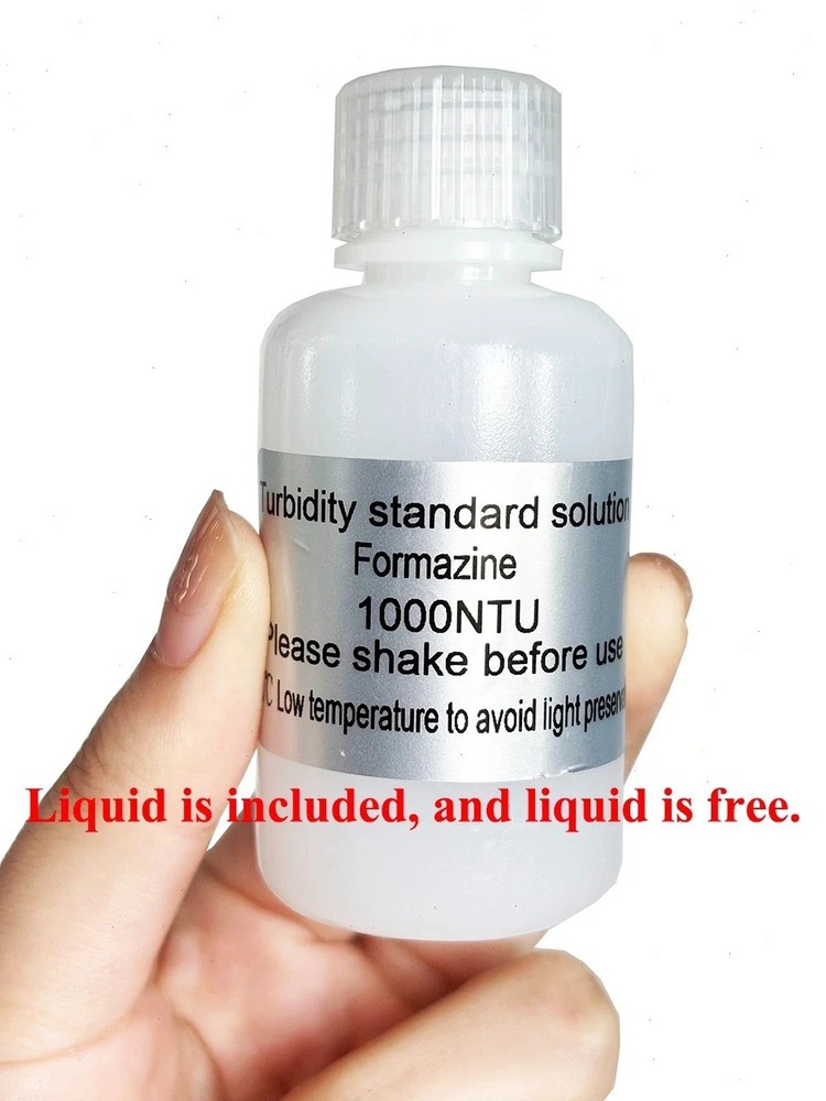 Digital Turbidity Meter with Turbidity Solution 7 Sample Vials 0-1000NTU