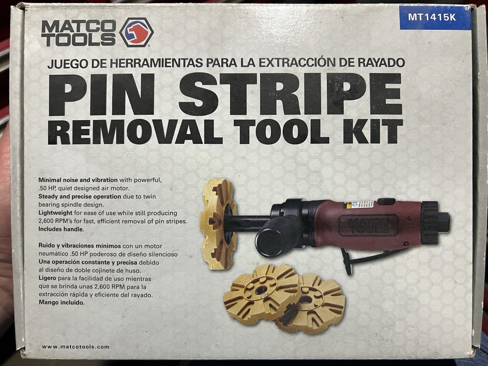 Matco Tools MT1415K Pin Stripe Removal Tool Kit Pneumatic Grinder