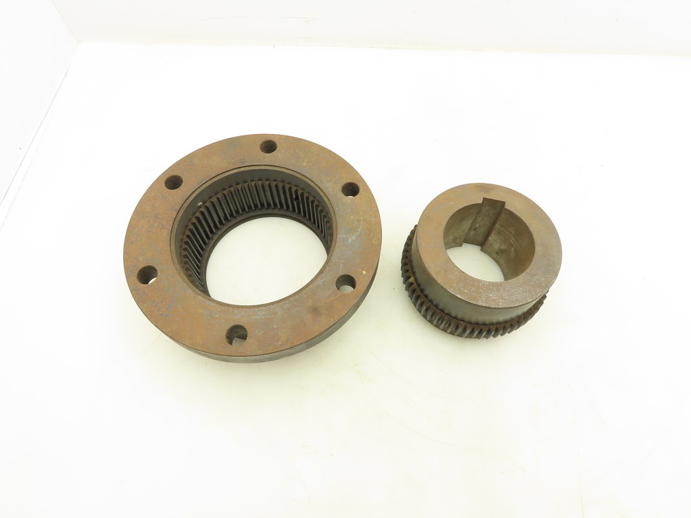 Sier-Bath 2-1/2 Vari-Crown Flanged Coupling With Flex hub 2-1/2" Keyed Bore