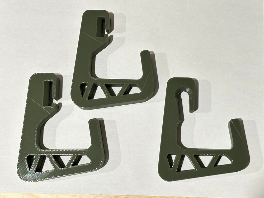 Heavy Duty Assist Hook 10mm Tether, 3/4” or 1” Strap (3D Printed) Color Options