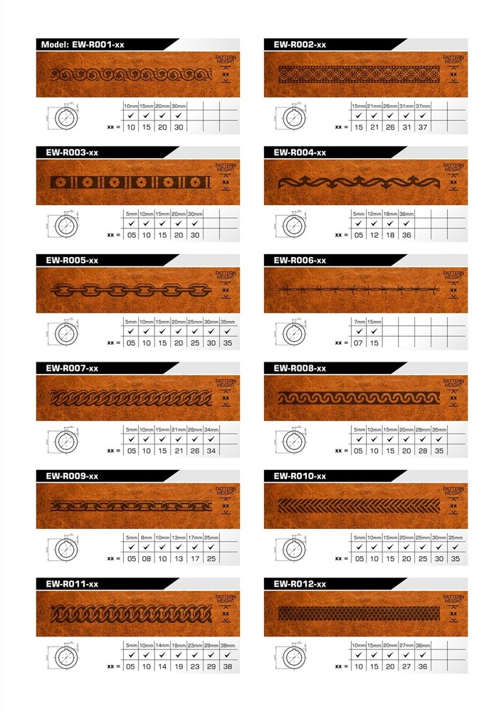 Leather Stamp: Embossing wheel - EW-R002