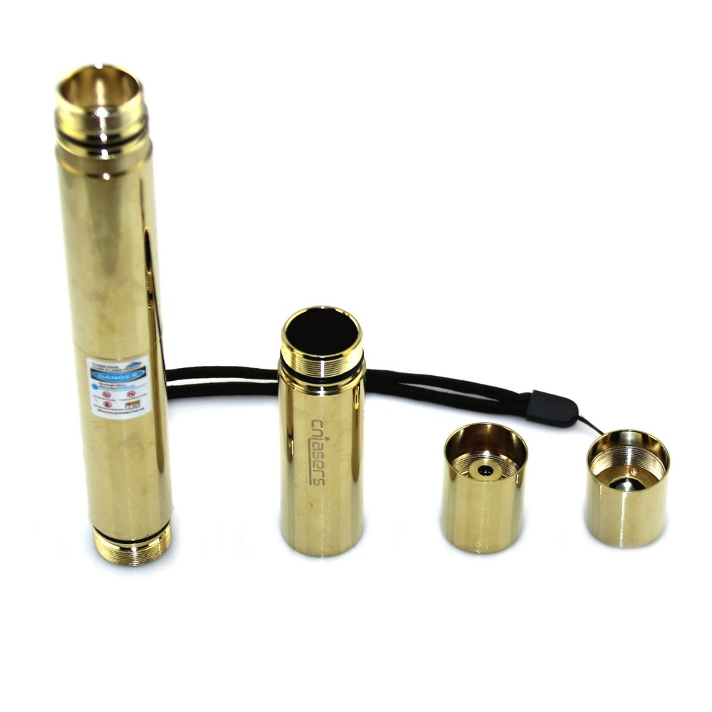 LMX5GL Adjustable Focus GR Laser Pointer Pen 520nm Visible Beam Light +Case