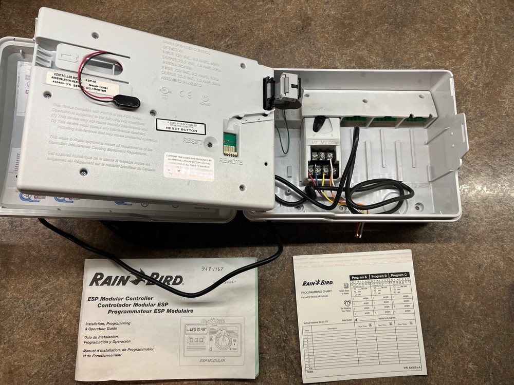Rain Bird ESP-M ESP Modular 4 Station Sprinkler Irrigation Controller Timer