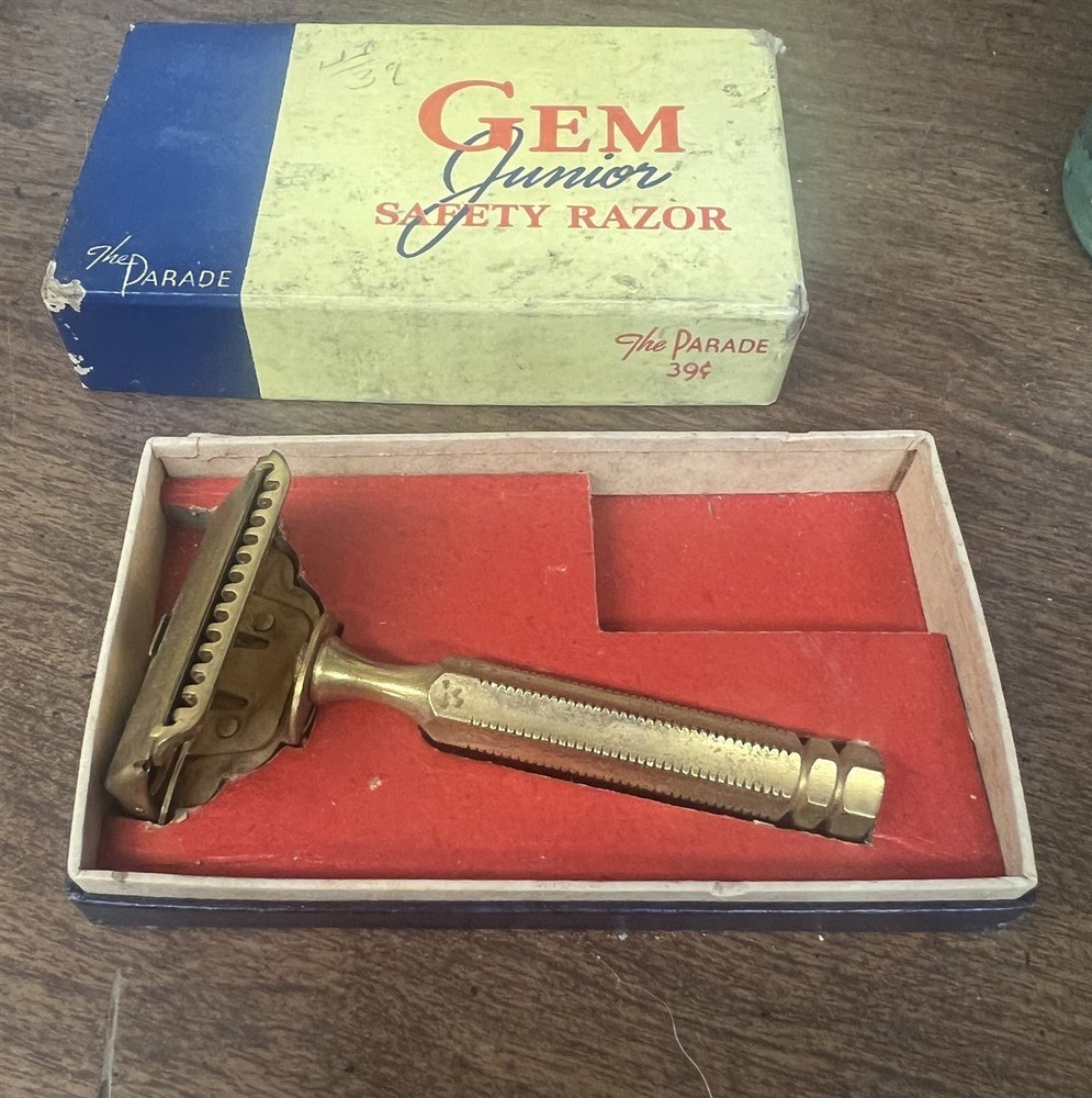 Vintage Gem Junior Safety Razor in Original Box