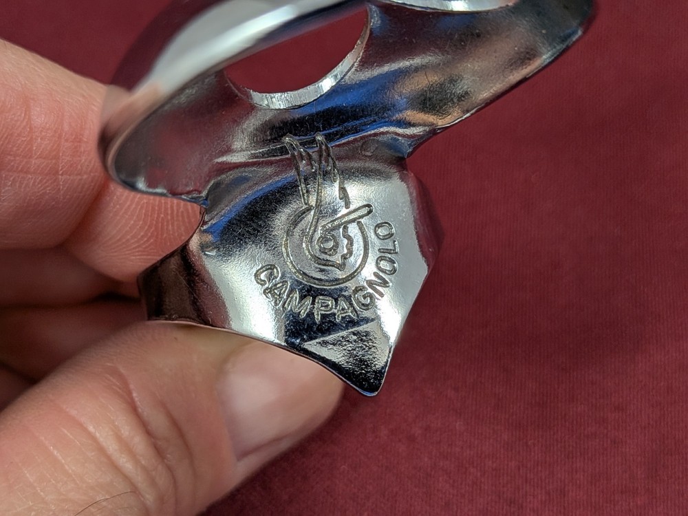 Campagnolo Downtube Chrome Pump Mount Frame Bracket 28.6mm NOS