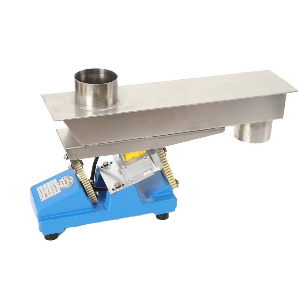 GZV Small Vibrating Feeder Electromagnetic Shaking Feeding Machine w/ Controller