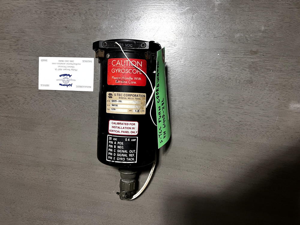 S-TEC Turn Coordinator P/N 6405-28L (28Volt)
