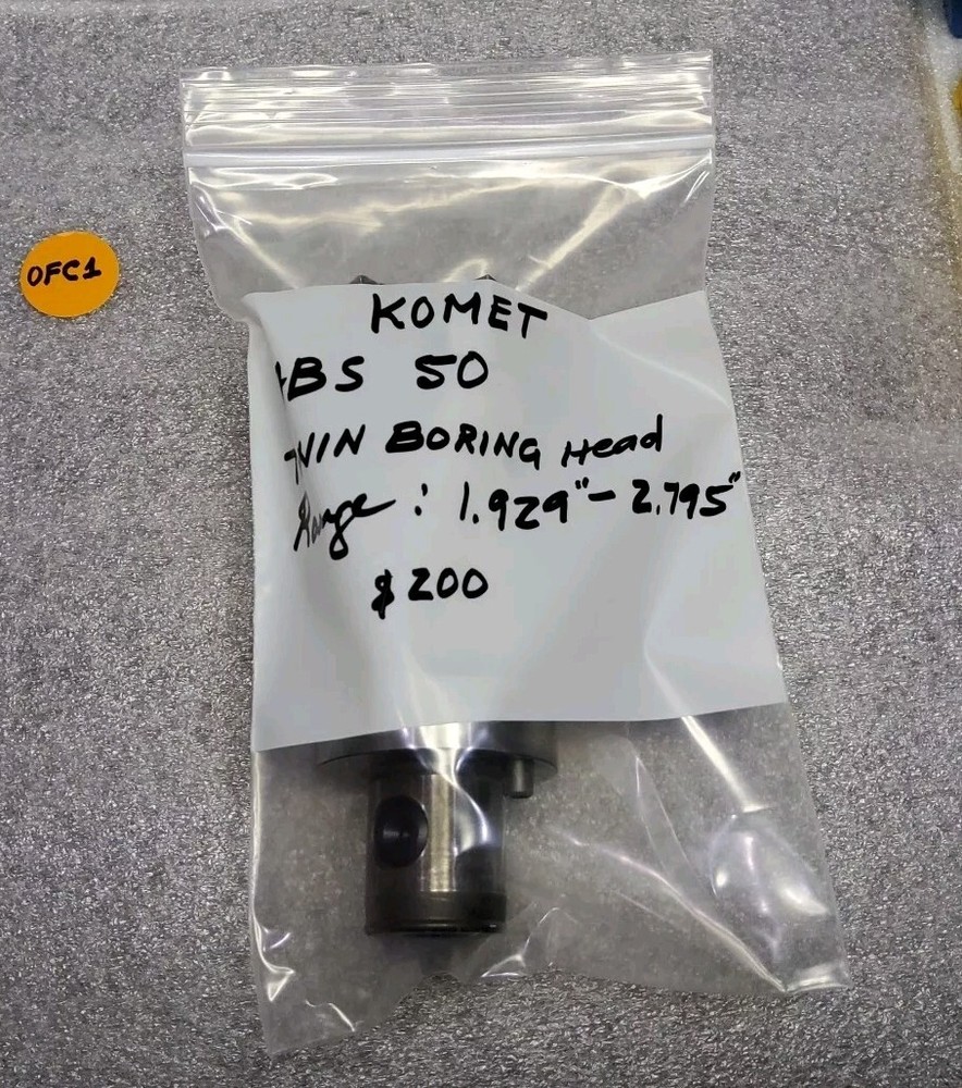 KOMET ABS 50 TWIN BORING HEAD , RANGE : 1.929"-2.795"