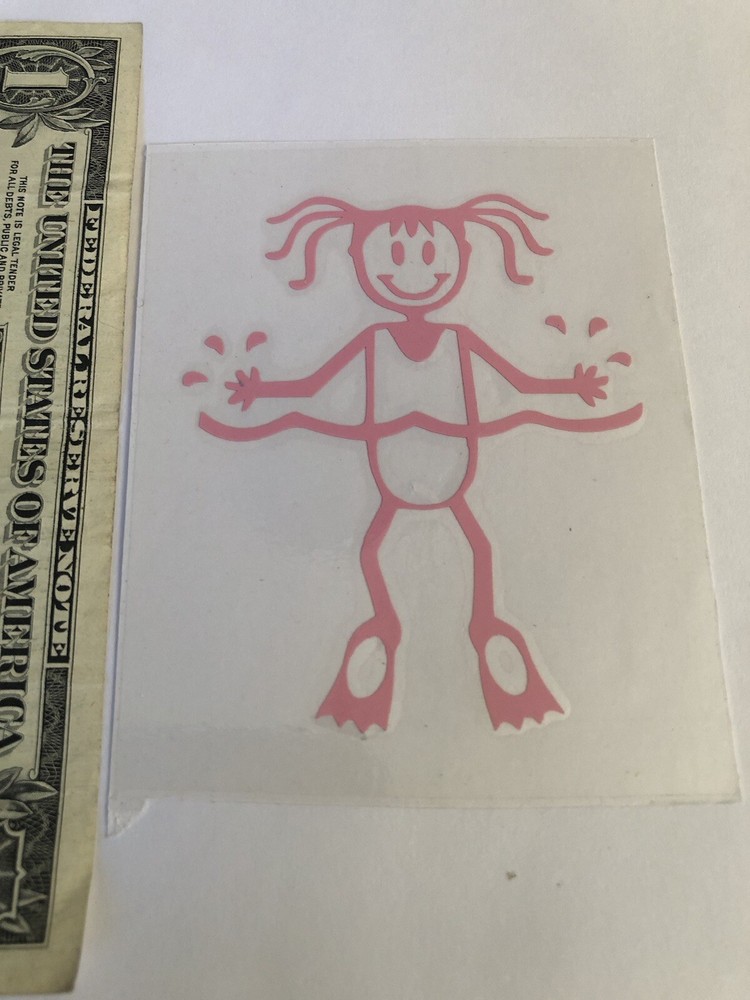 Girl swimmer sticker decal