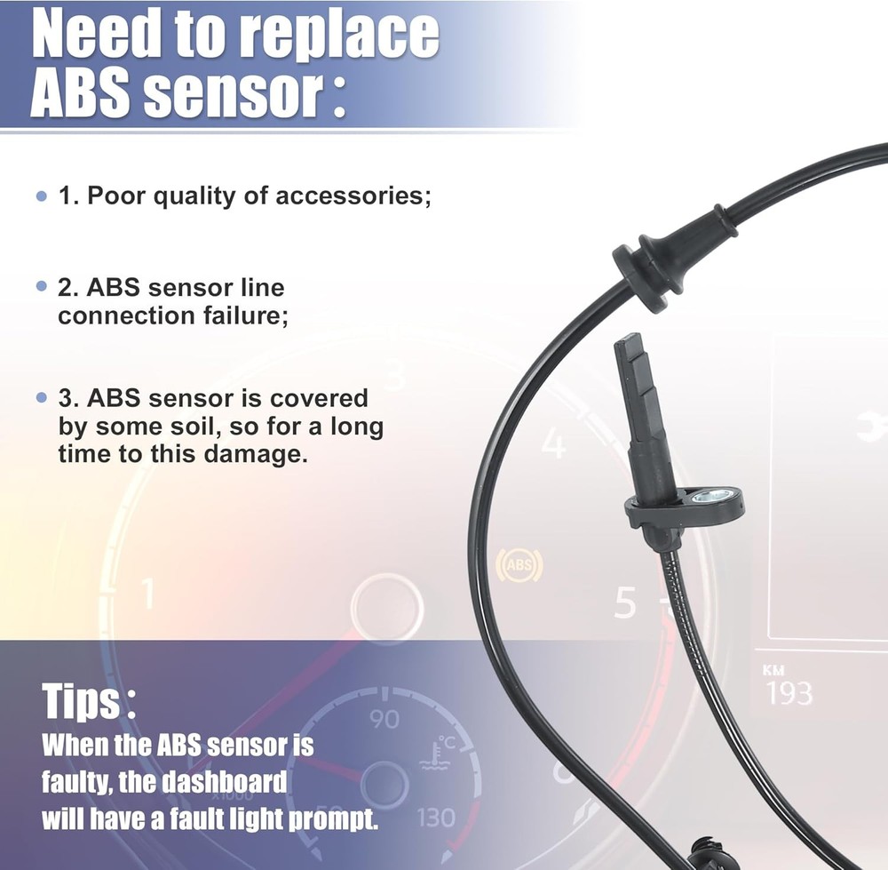 2pcs ABS Front Left Right ABS Sensor For Ford Explorer/Taurus/Flex 2013-2019