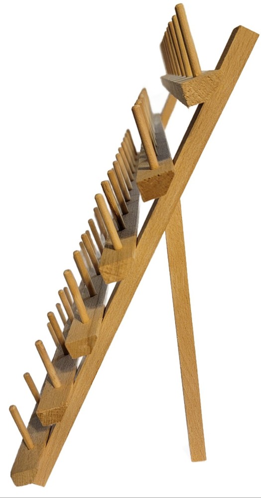 60-Spool Thread Spool Rack Wooden Thread Holder Sewing Organizer