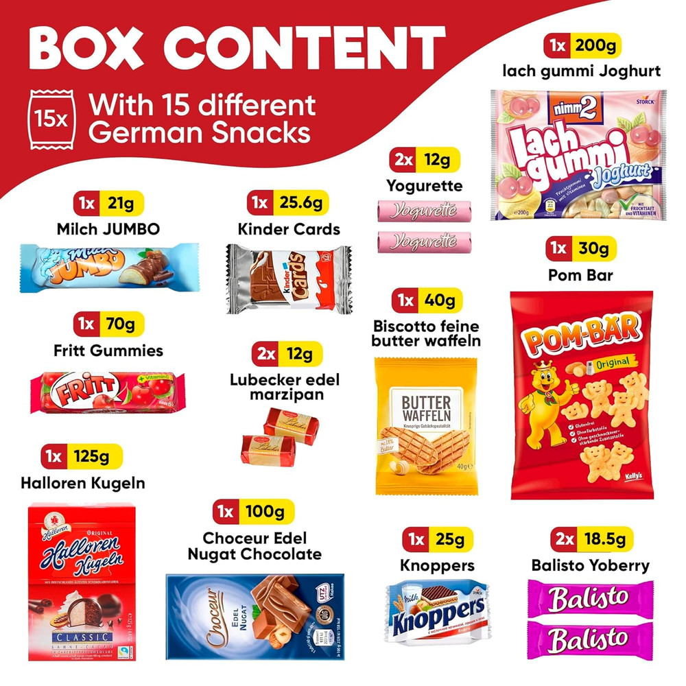 German Snack Box – Authentic German Chocolate & Snacks from Germany - Internatio