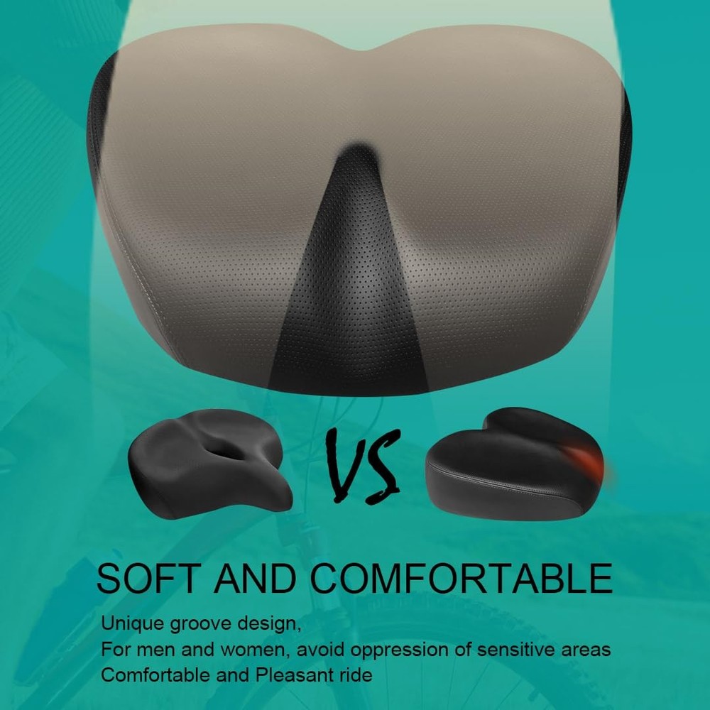 Comfortable Bicycle Saddle for Exercise and Road Bicycle Oversized Comfort Se...
