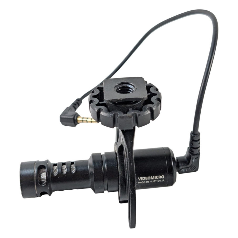 Rode VideoMicro UltraCompact Camera-mount Microphone W/ Furry Windshield