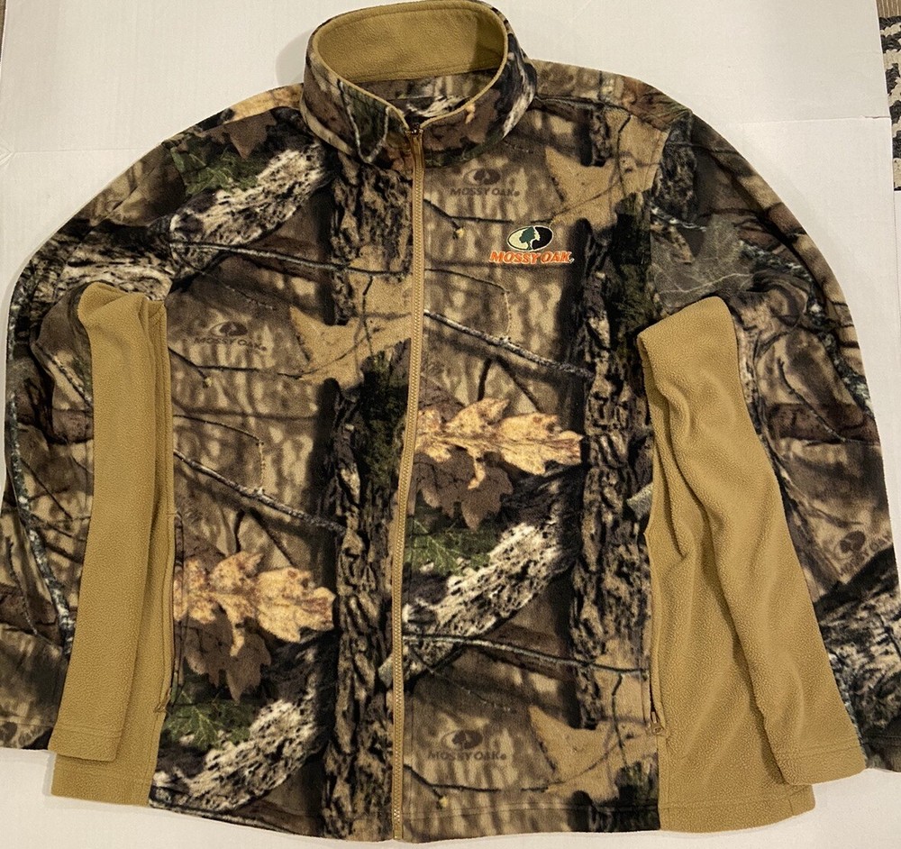Mossey oak fleece camo jacket two XL