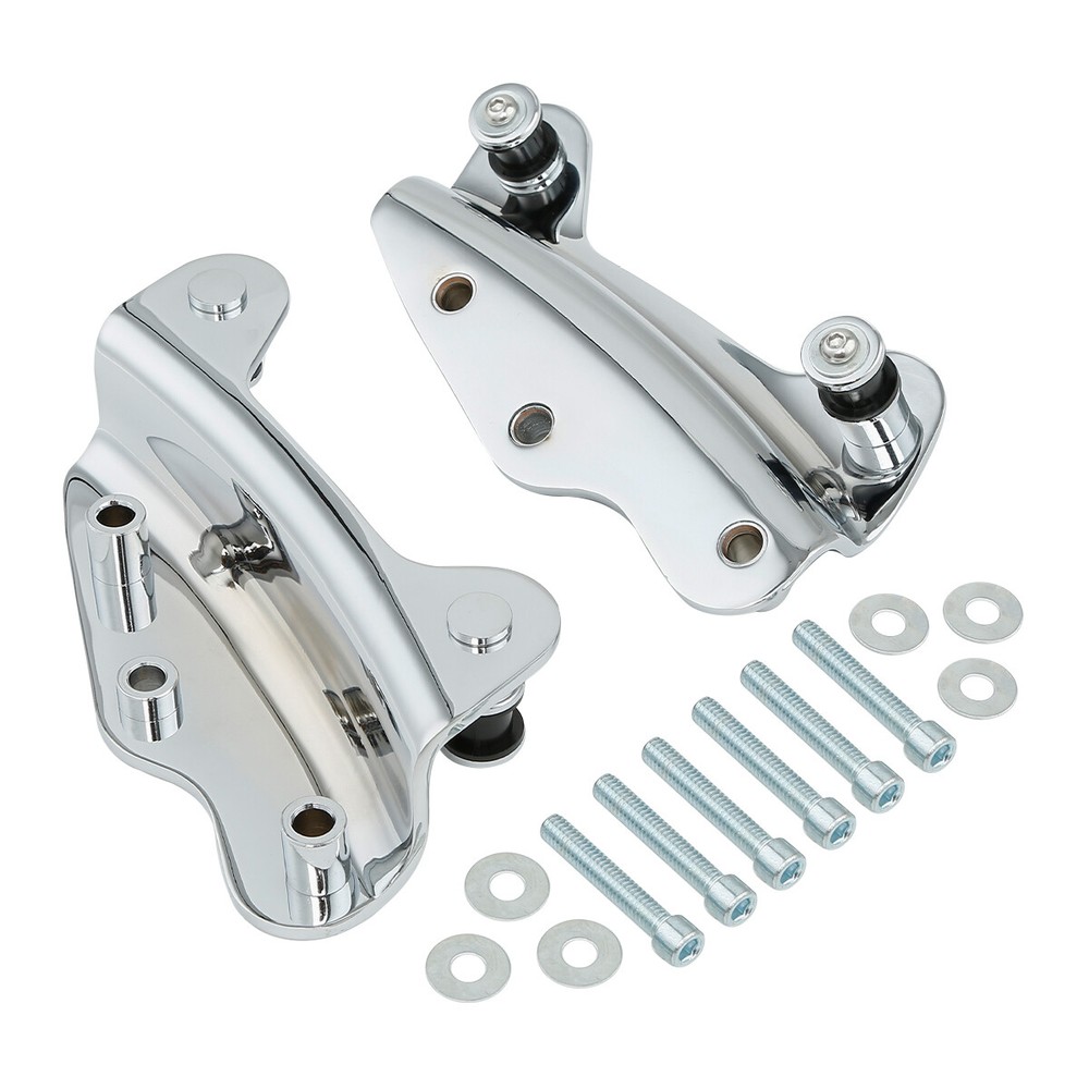 Chopped Trunk Backrest Mount Rack Docking Kit For Harley Touring 2009-13 US
